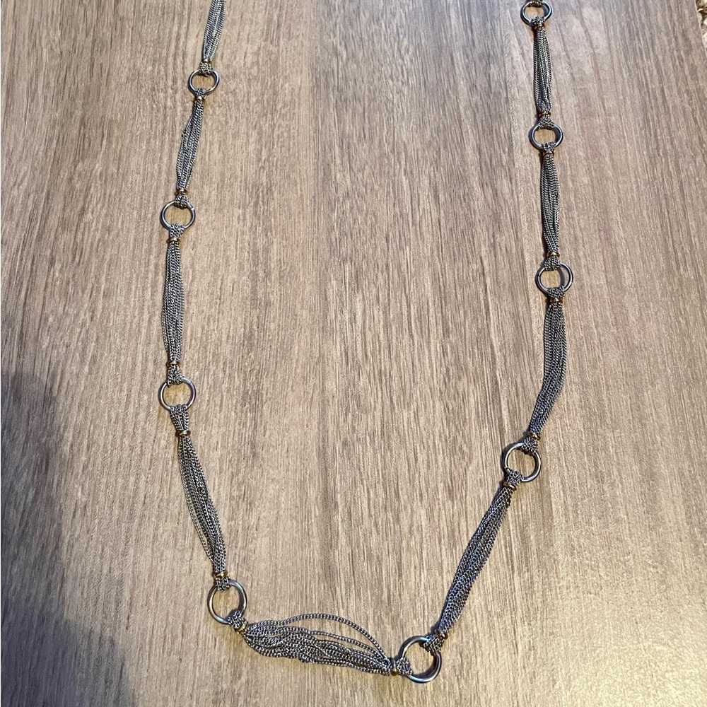Circle Multi Chain Necklace
